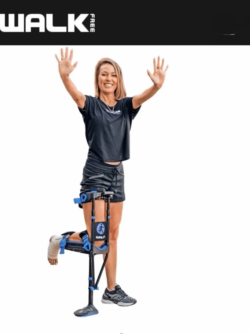 The iWALK 3.0 is a hands-free, FDA-registered knee crutch